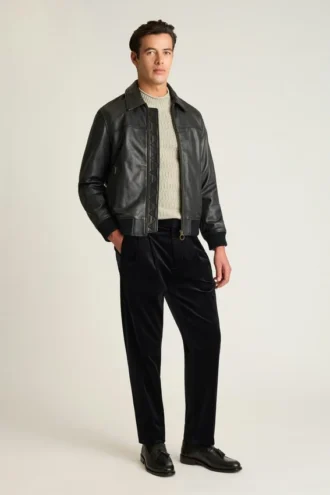 Samt-Hose für Herren von Bonobos | Italienische Luxus-Hose mit Falten