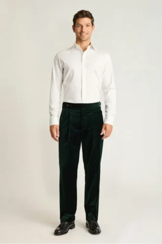 Samt-Hose für Herren von Bonobos | Italienische Luxus-Hose mit Falten