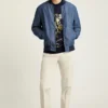 Schicke & stilvolle Bonobos Chambray-Bomberjacke Schicke & stilvolle Bonobos Chambray-Bomberjacke