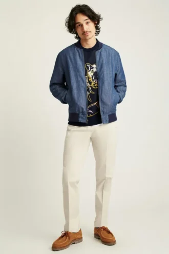 Schicke & stilvolle Bonobos Chambray-Bomberjacke