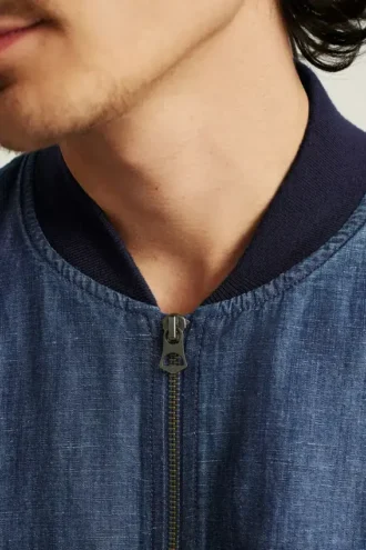 Schicke & stilvolle Bonobos Chambray-Bomberjacke