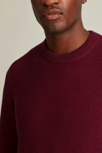 Schwerer Pullover mit Seed-Stich