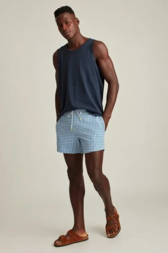 Seersucker-Surfshorts