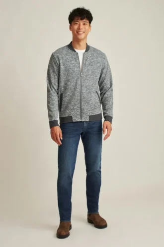 Sherpa-Fleece-Bomberjacke