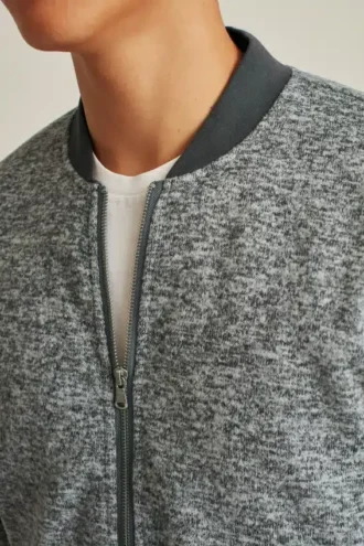 Sherpa-Fleece-Bomberjacke
