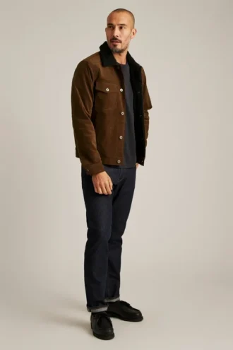 Sherpa-gefütterte Cordjacke