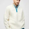 Sherpa-Jacke mit halbem Reißverschluss Sherpa-Jacke mit halbem Reißverschluss