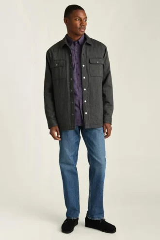 Shirtjacke für Herren von Bonobos | Italienische gebürstete Twill-Shacket