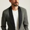 Smokingjacke mit Schalkragen