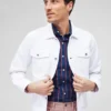 Stückgefärbte Jeansjacke Stückgefärbte Jeansjacke
