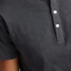 Stückgefärbtes Henley-Shirt Stückgefärbtes Henley-Shirt