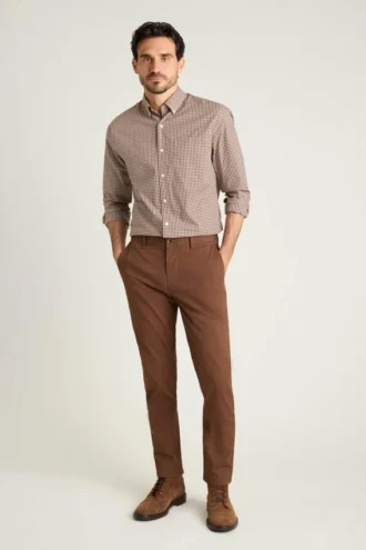Stretch-Baumwoll-Chino