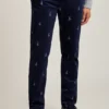 Stretch-Cordhose mit Stickerei Stretch-Cordhose mit Stickerei