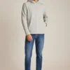 Stretch-French-Terry-Hoodie mit Druckknöpfen Stretch-French-Terry-Hoodie mit Druckknöpfen
