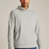 Stretch-French-Terry-Hoodie mit Druckknöpfen Stretch-French-Terry-Hoodie mit Druckknöpfen
