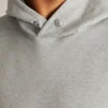 Stretch-French-Terry-Hoodie mit Druckknöpfen Stretch-French-Terry-Hoodie mit Druckknöpfen
