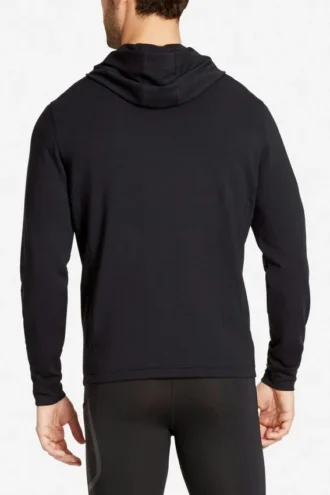 Stretch-Performance-Hoodie mit durchgehendem Reißverschluss