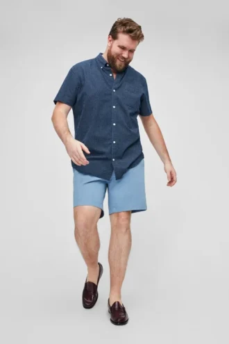 Stretch Washed Chino-Shorts in großen Größen