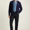 Strickjacke aus Baumwolle mit offenem Strickmuster Strickjacke aus Baumwolle mit offenem Strickmuster
