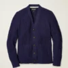 Strickjacke aus Baumwolle mit offenem Strickmuster Strickjacke aus Baumwolle mit offenem Strickmuster