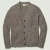 Strickjacke aus italienischem Leinen-Baumwollgemisch für Herren Strickjacke aus italienischem Leinen-Baumwollgemisch für Herren