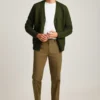 Strickjacke mit Zopfmuster
