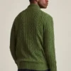Strickjacke mit Zopfmuster