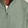 Strukturiertes Fleece-Shirt mit halbem Reißverschluss Strukturiertes Fleece-Shirt mit halbem Reißverschluss