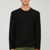 Strukturiertes Sweatshirt mit Rundhalsausschnitt Strukturiertes Sweatshirt mit Rundhalsausschnitt