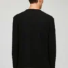 Strukturiertes Sweatshirt mit Rundhalsausschnitt Strukturiertes Sweatshirt mit Rundhalsausschnitt