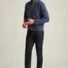 Sweater Fleece Snap Mock