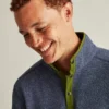 Sweater Fleece Snap Mock