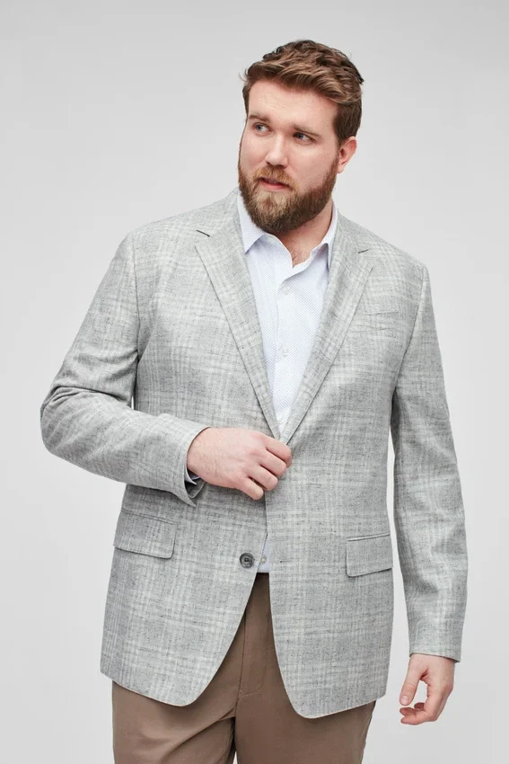 Unconstructed Blazer aus italienischem Leinen in Großen Größen Unconstructed Blazer aus italienischem Leinen in Großen Größen