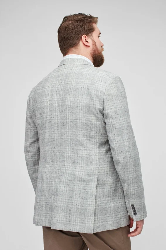 Unconstructed Blazer aus italienischem Leinen in Großen Größen Unconstructed Blazer aus italienischem Leinen in Großen Größen