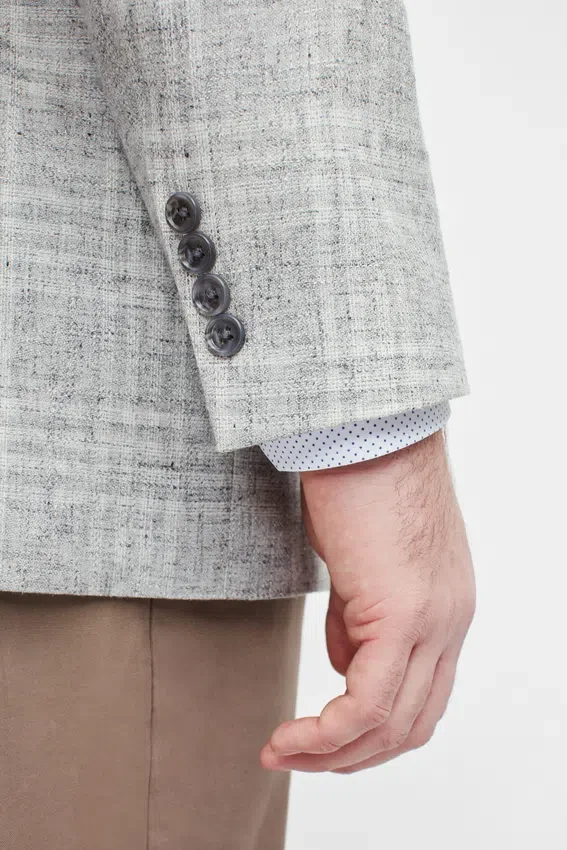 Unconstructed Blazer aus italienischem Leinen in Großen Größen Unconstructed Blazer aus italienischem Leinen in Großen Größen