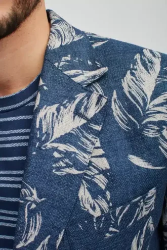 Unconstructed Blazer mit Blumenmuster