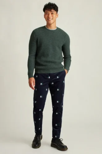 Waffelpullover aus Yak-Mischung