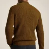 Waffelpullover mit durchgehendem Reißverschluss Waffelpullover mit durchgehendem Reißverschluss