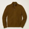 Waffelpullover mit durchgehendem Reißverschluss Waffelpullover mit durchgehendem Reißverschluss