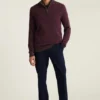 Waschbarer Baumwoll-Kaschmir-Pullover mit Viertelreißverschluss Waschbarer Baumwoll-Kaschmir-Pullover mit Viertelreißverschluss