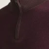 Waschbarer Baumwoll-Kaschmir-Pullover mit Viertelreißverschluss Waschbarer Baumwoll-Kaschmir-Pullover mit Viertelreißverschluss