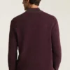 Waschbarer Baumwoll-Kaschmir-Pullover mit Viertelreißverschluss Waschbarer Baumwoll-Kaschmir-Pullover mit Viertelreißverschluss