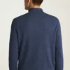Waschbarer Baumwoll-Kaschmir-Pullover mit Viertelreißverschluss Waschbarer Baumwoll-Kaschmir-Pullover mit Viertelreißverschluss