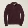 Waschbarer Baumwoll-Kaschmir-Pullover mit Viertelreißverschluss Waschbarer Baumwoll-Kaschmir-Pullover mit Viertelreißverschluss