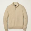 Waschbarer Baumwoll-Kaschmir-Pullover mit Viertelreißverschluss Waschbarer Baumwoll-Kaschmir-Pullover mit Viertelreißverschluss