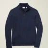 Waschbarer Baumwoll-Kaschmir-Pullover mit Viertelreißverschluss Waschbarer Baumwoll-Kaschmir-Pullover mit Viertelreißverschluss