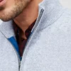 Waschbarer Half-Zip-Pullover aus Baumwolle und Kaschmir Waschbarer Half-Zip-Pullover aus Baumwolle und Kaschmir