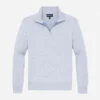 Waschbarer Half-Zip-Pullover aus Baumwolle und Kaschmir Waschbarer Half-Zip-Pullover aus Baumwolle und Kaschmir