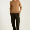 Waschbarer Merino-Pullover mit Rundhalsausschnitt Waschbarer Merino-Pullover mit Rundhalsausschnitt