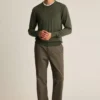 Waschbarer Merino-Pullover mit Rundhalsausschnitt Waschbarer Merino-Pullover mit Rundhalsausschnitt